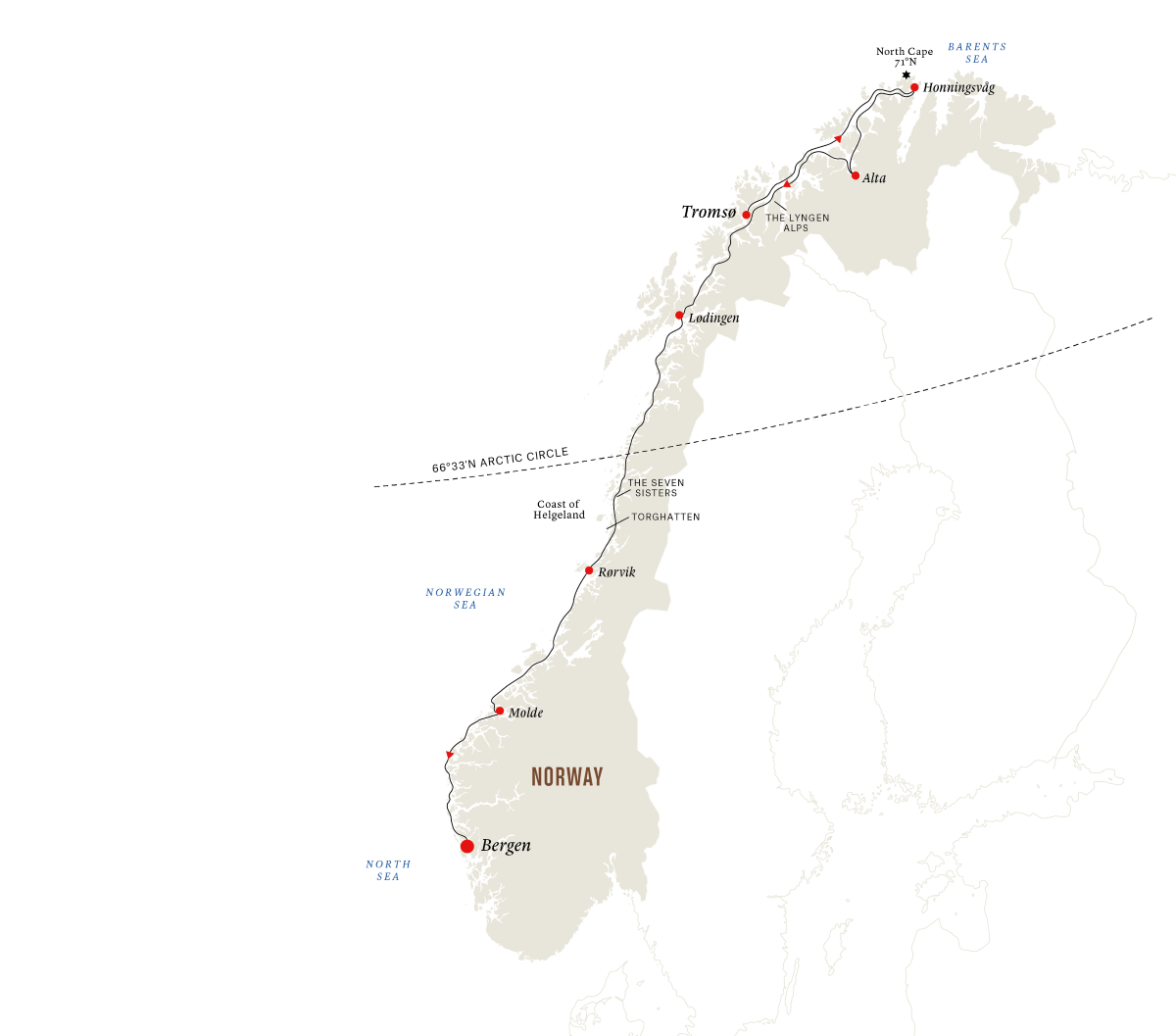 Nordkapp-ekspressen – halvreise  fra Tromsø