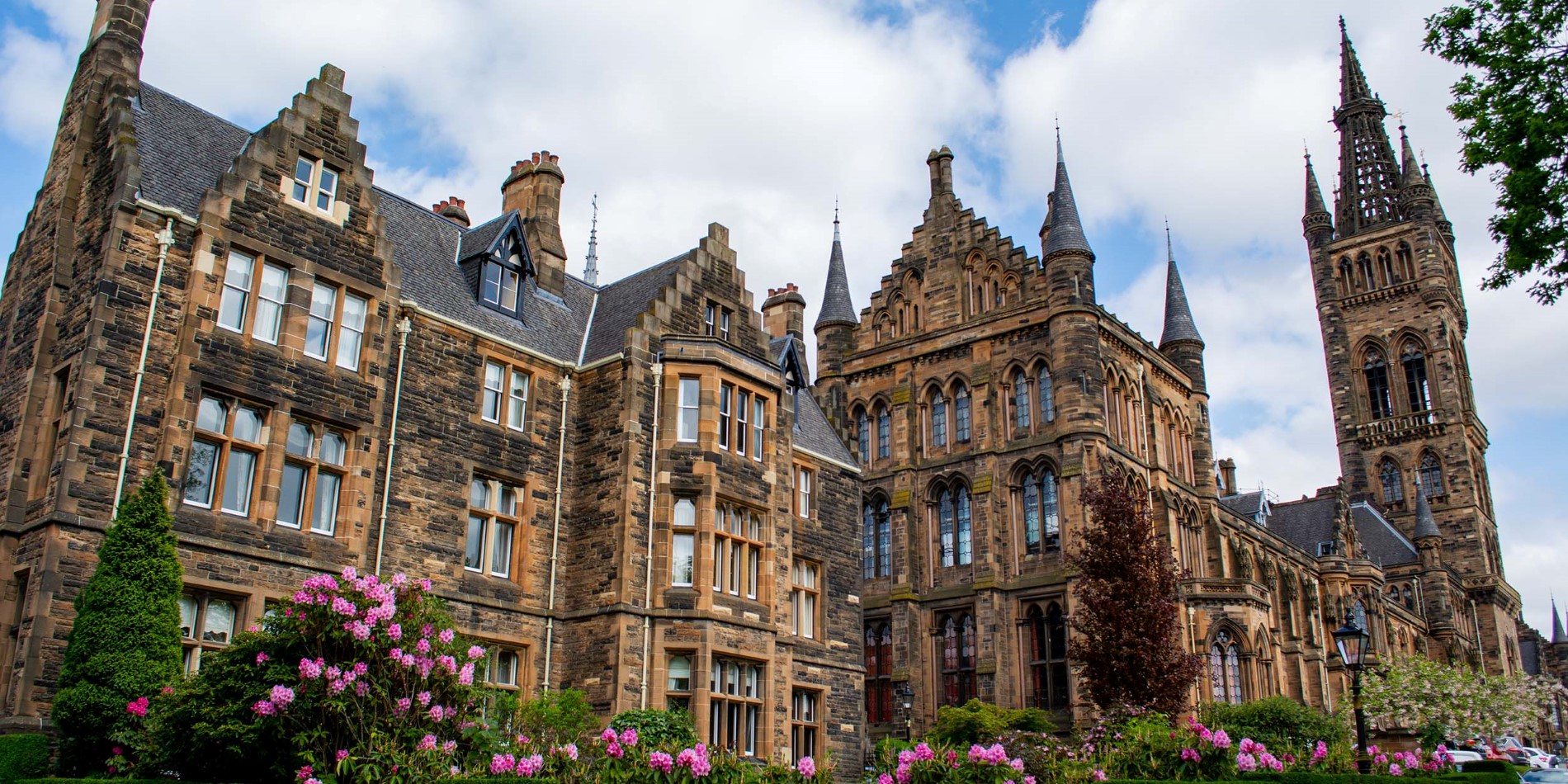 Glasgows flotte, viktorianske universitetsbygning.