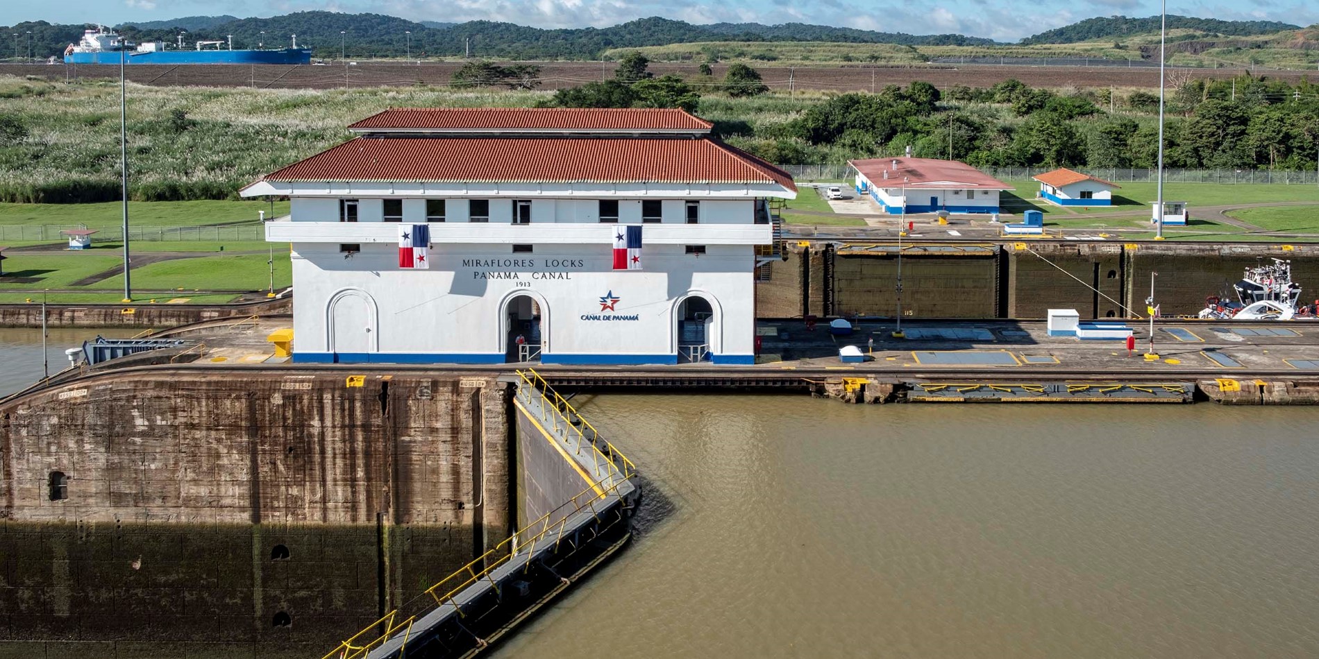 The Miraflores besøkssenter ved Panamakanalen