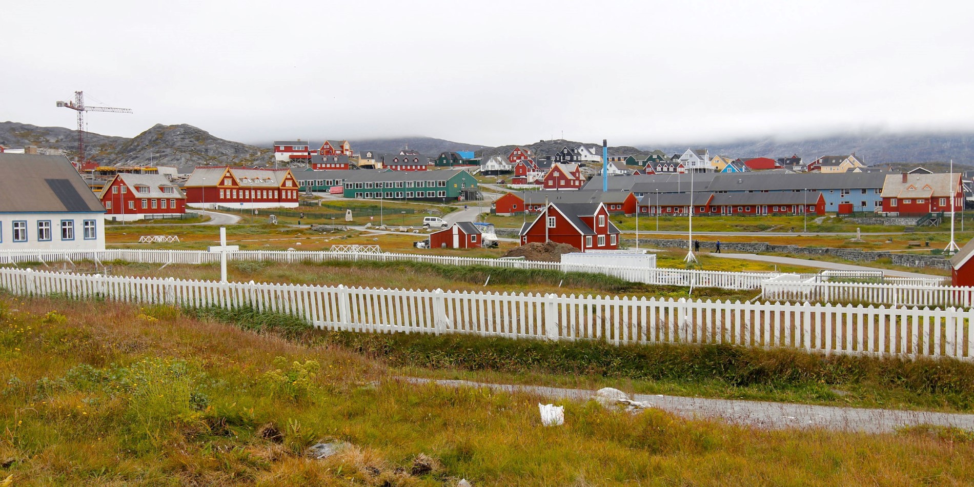 Utsikt over Nuuk fra kirken