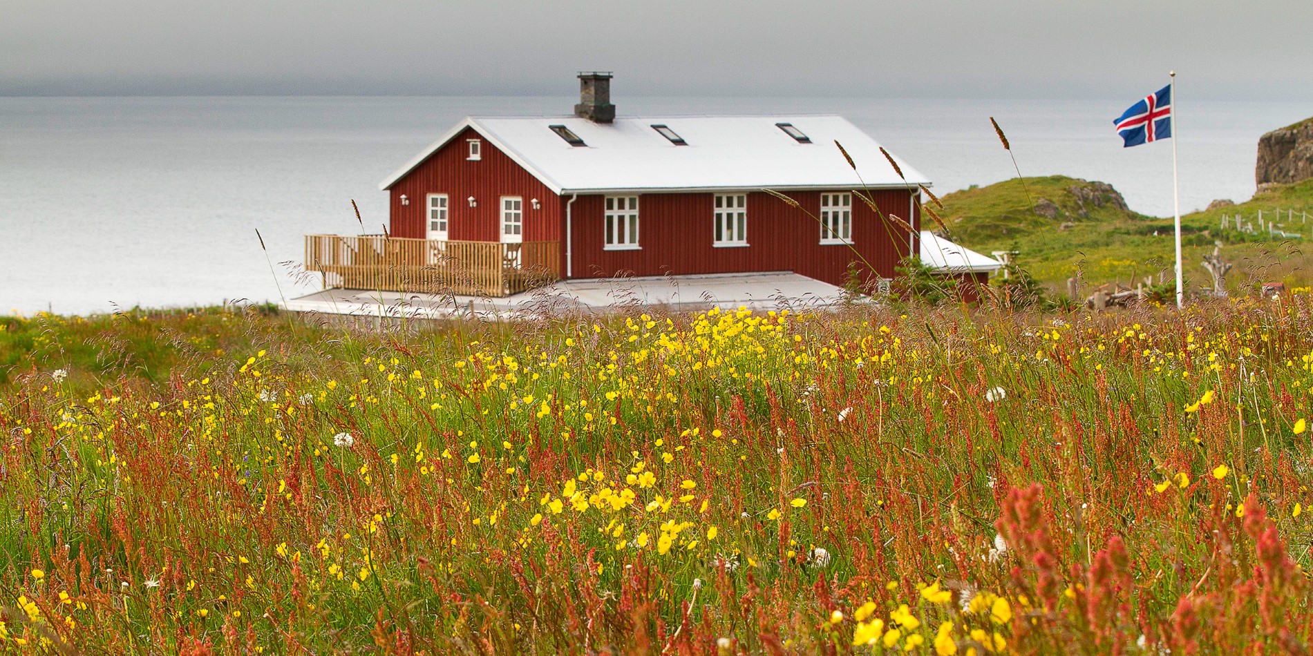 Det sympatisk renoverte islandske våningshuset til Skalanes