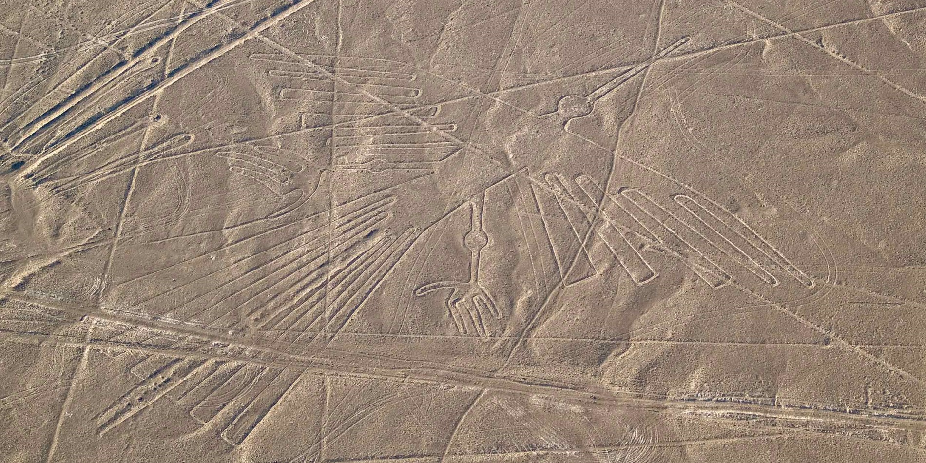 Condor geoglyph, Nazca linjer, Peru