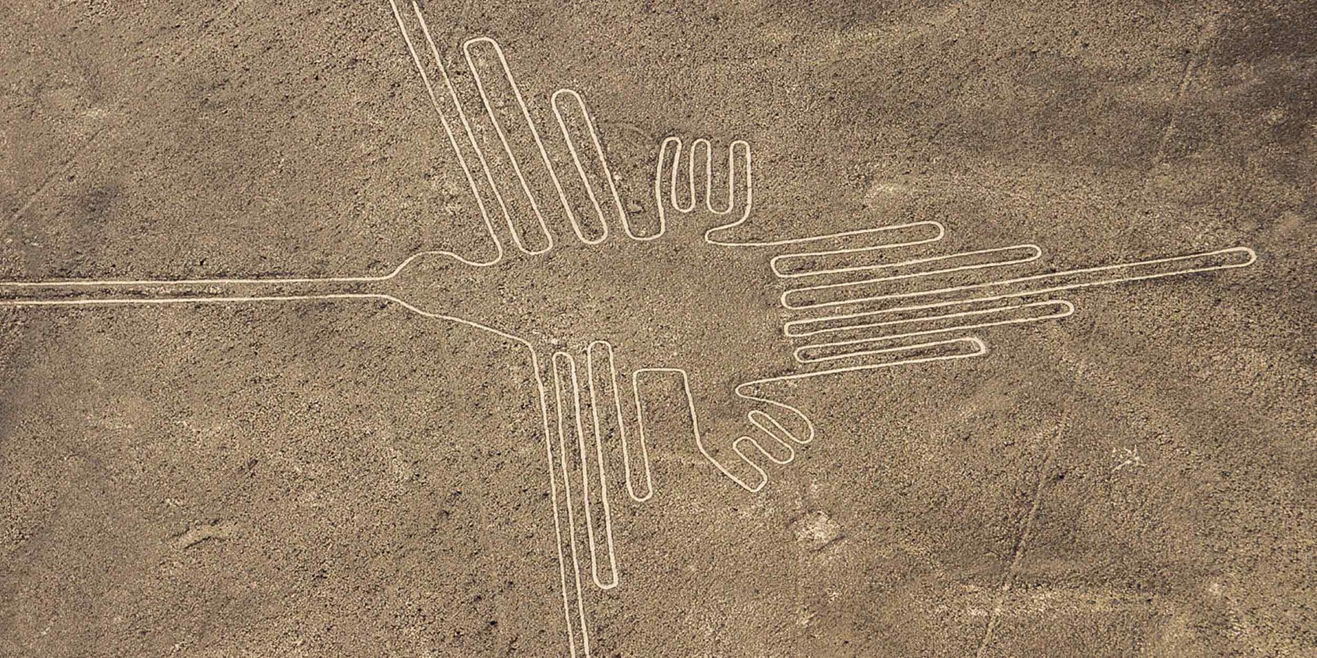 Hummingbird geoglyph, Nazca linjer, Peru