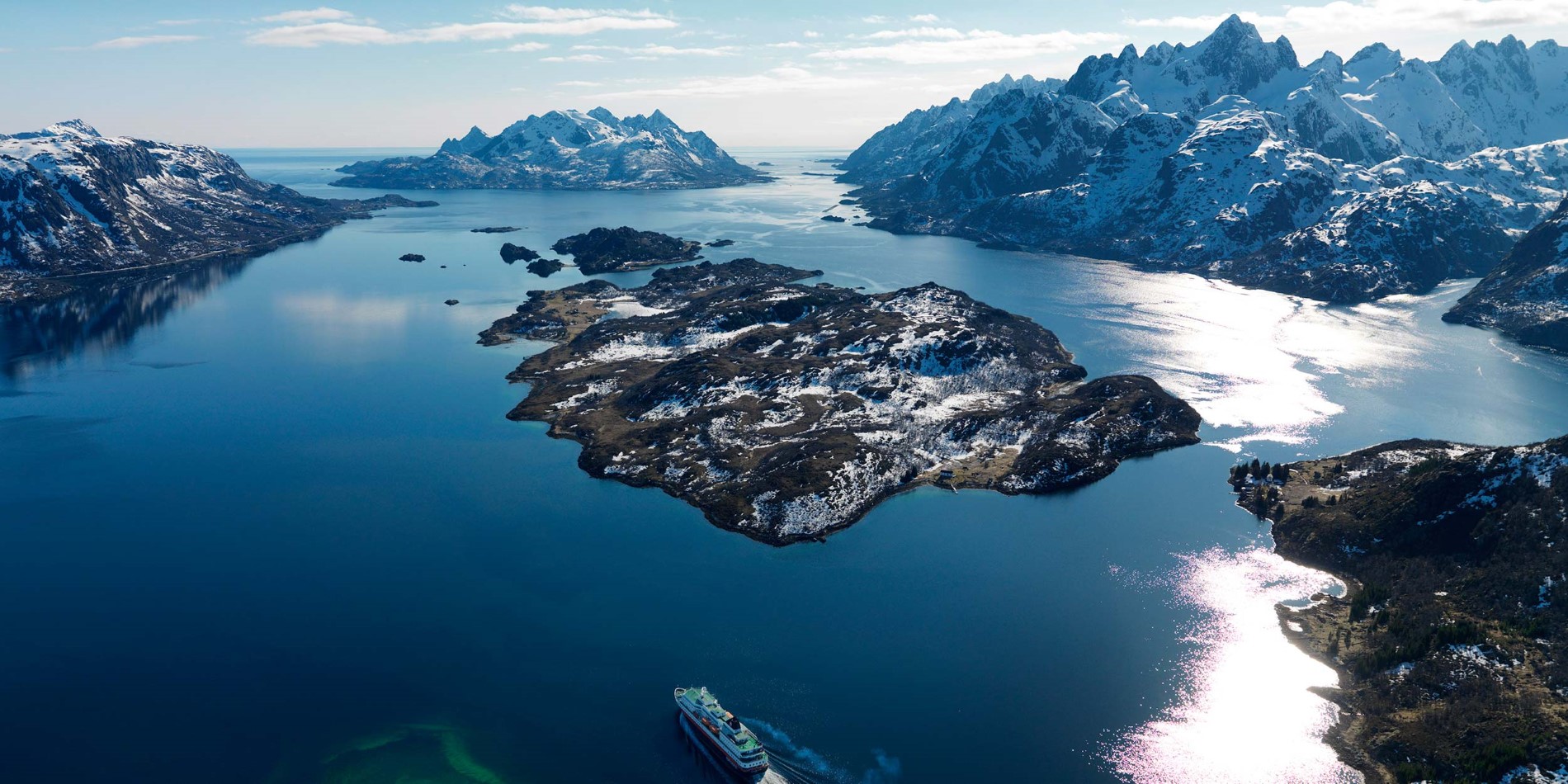 Den norske øyen raftsundet.